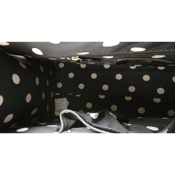 VINTAGE ANNE KLEIN SATCHEL BLACK POCKETS SNAP CLOSURE - Picture 12 of 12